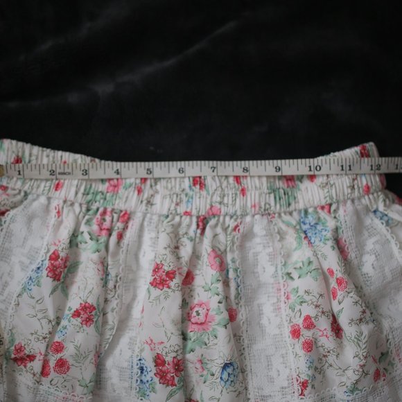 NWT Lace Floral Ruffle Vintage Victorian Mini Skirt. - Picture 9 of 11